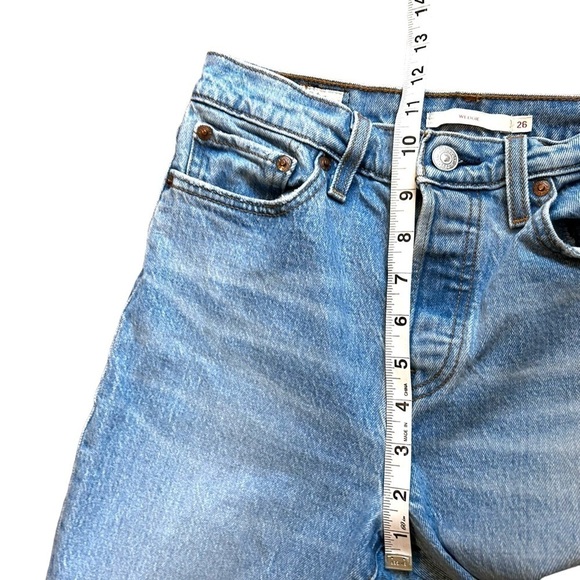 Levi's Wedgie Icon Fit Cut Off Jeans Bright Side - Picture 13 of 14